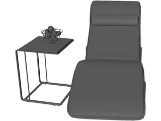 Chair Lounge 3D Model preview