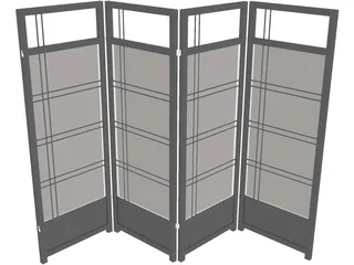 Oriental Panel 3D Model preview