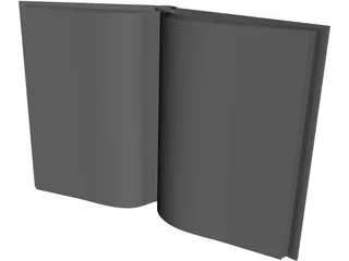 Book Open 3D Model preview