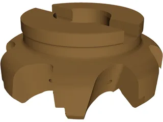 Face Mill 3D Model preview