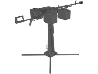 Kord Machine Gun 6P50-3 3D Model preview