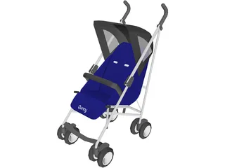 Quinny Stroller 3D Model preview
