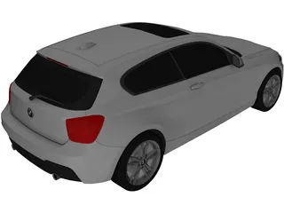BMW M135i F21 (2012) 3D Model preview