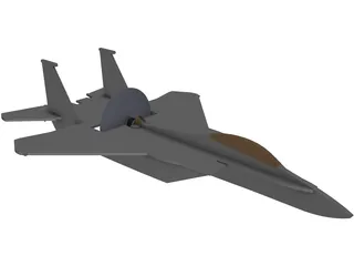 F-15 Eagle RC Foamy 3D Model preview