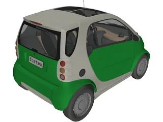 Smart Fortwo 3D Model preview