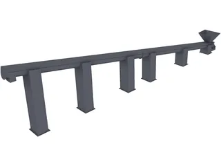 Helix Conveyor 3D Model preview
