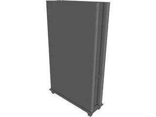 Oak Book Shelf 3D Model preview