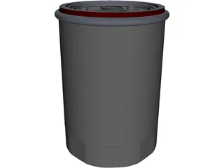 Oil Filter 3D Model preview