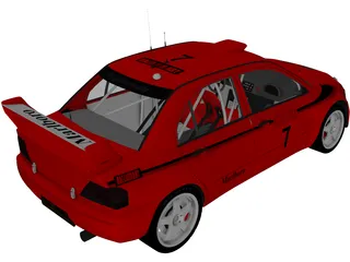 Mitsubishi Lancer WRC 3D Model preview