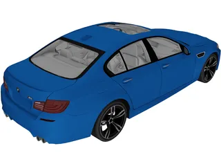 BMW M5 (2012) 3D Model preview