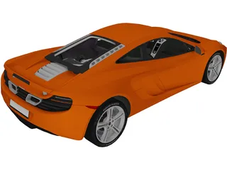 McLaren MP4-12C 3D Model preview