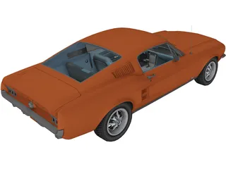 Ford Mustang Shelby GT500 3D Model preview