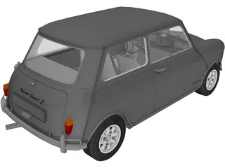Austin Mini Cooper S (1965) 3D Model preview