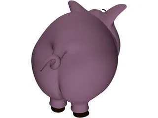 Pig Toy 3D Model preview