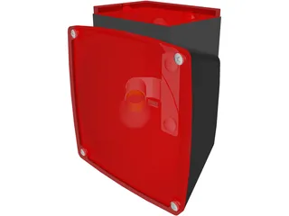 Trailer Tail Light 3D Model preview