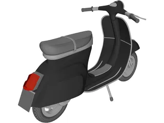 Scooter Vespa 3D Model preview