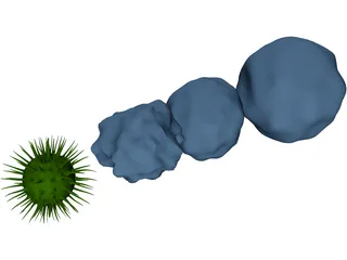 Cytology Cells Virus 3D Model preview