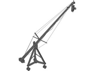 Camera on Crane 3D Model preview