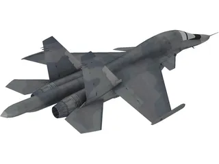 Sukhoi Su-34 Fullback 3D Model preview