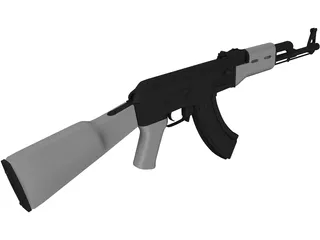 AK-47 3D Model preview