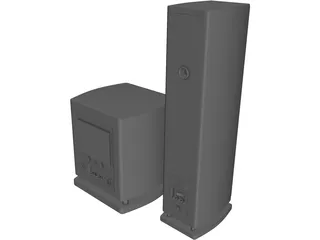 Speakers 3D Model preview