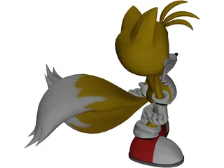 Tails Sonic 3D Model preview