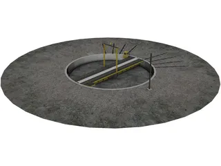 Pit Spinner 3D Model preview