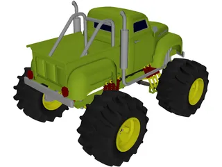 Ford Pickup Big Foot Monster 3D Model preview