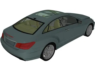 Mercedes-Benz E500 C207 Coupe 3D Model preview