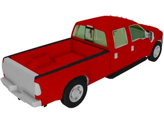 Ford F-350 Pickup (2010) 3D Model preview