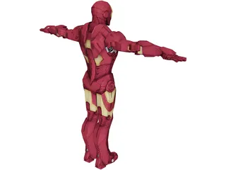 Iron Man Low Poly 3D Model preview