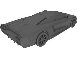 Supercar 3D Model preview
