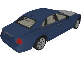 Rolls-Royce Ghost (2010) 3D Model preview