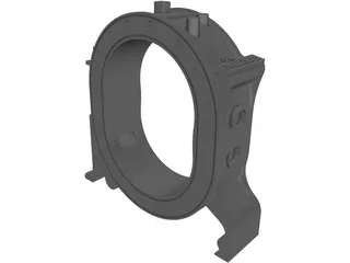 Mazda Rotary Housing 3D Model preview
