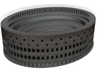 Roman Coliseum Low Poly 3D Model preview