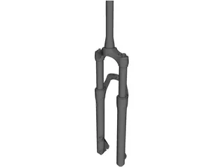 650B Suspension Fork 3D Model preview