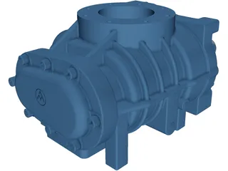 Screw Compressor 3D Model preview