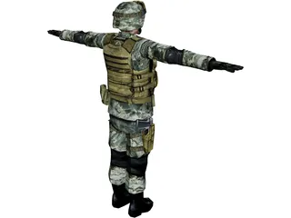 Soldier 3D Model preview
