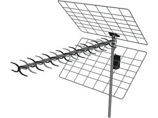 TV Antenna 3D Model preview