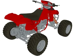 Quad 4x4 3D Model preview