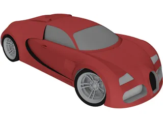 Bugatti Veyron 3D Model preview