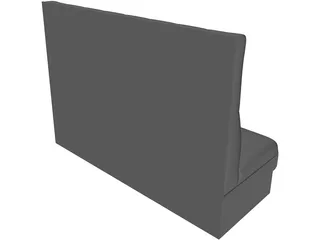 White One Sofa 3D Model preview
