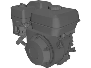 Honda GX200 Engine 3D Model preview
