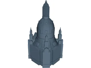 Frauenkirche Dresden 3D Model preview