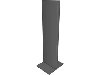 Touch Screen Pole 3D Model preview