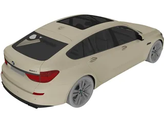 BMW 550i Gran Turismo (2010) 3D Model preview