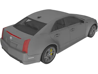 Cadillac CTS-V (2009) 3D Model preview