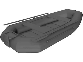 Inflatable Boat 3D Model preview