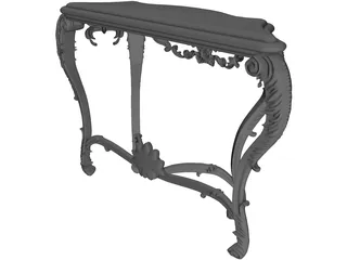 Bathroom Table 3D Model preview