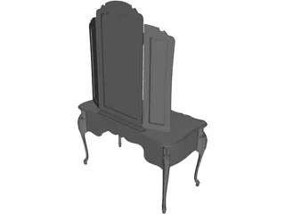 Bathroom Cabinet 3D Model preview
